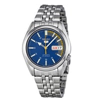 Seiko 5 SNK371K1 Otomatik  Çelik Gri Sarı,Mavi Kadran 39 mm Erkek Kol Saati