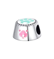 Patili Köpek Mama Kabı Charm  925 Ayar Gümüş