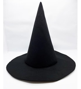 Siyah Cadı Şapkası - Cadılar Bayramı Şapkası - Halloween Şapkası - Halloween Hat