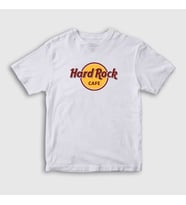 Presmono Unisex Çocuk Beyaz Logo Hard Rock Cafe T-Shirt 371830tt (Beyaz)