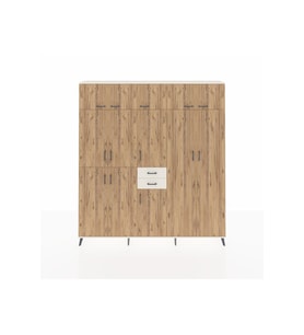 Arges Dolap 10 Raflı 2 Çekmeceli 3 Askılı 220x30x243 Aytaşı-Çam/Aytaşı