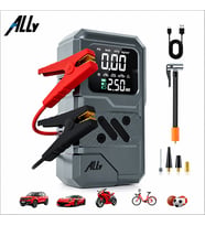ALLY 4 in1 Jump Starter Lastik Sisirme Pompası Ve Powerbank Özellikli Starter Akü Takviye Seti
