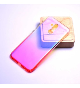Huawei Mate 20 Lite Kılıf Parlak Renk Geçişli Kılıf (Pembe)