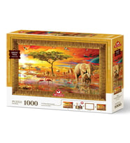Art Puzzle Savana'Nın Kralları 1000 Parça Çerçeveli Puzzle