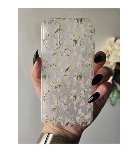 Iphone 16 Uyumlu Baskılı Şeffaf Telefon Kılıfı