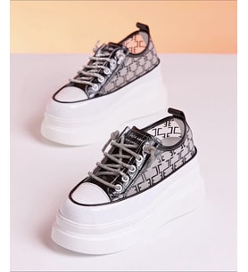 Guja Yüksek Taban İthal Taşlı Sneakers