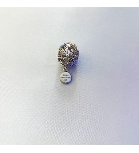 Bayan Gümüş Bileklik Uyumlu Charm