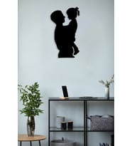 Numa Concept Babalar Gününe Özel Baba Çocuk Tablosu (Siyah)