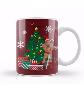 He Man Around The Christmas Tree Kupa Bardak Porselen
