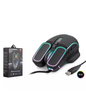 Hadron Bomber G350 RGB Gaming Mouse - 6400 DPI 7 Tuşlu 1.5m - Siyah