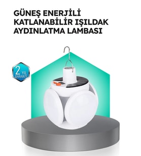 Pratik Katlanabilir Solar Led Aydınlatma Lambası