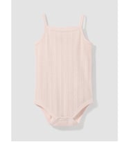 LCW baby Pembe İp Askılı Kız Bebek Çıtçıtlı Body