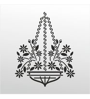 Folyo Sticker Çiçek Deseni ADKPQUY342 160cm Uzunluk (Karışık)
