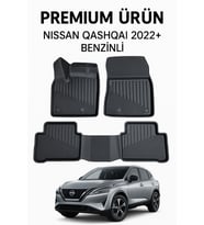 Nissan Qashqai 2022+ Benzinli 3D Havuzlu Oto Paspas Premium