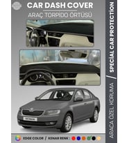 SKODA OCTAVIA A7 (2013-2019) Torpido Örtüsü Ön Göğüs Halı Torpido Koruma Tam Uyum Kaymaz UV Koruma