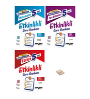 5. Sınıf Güçlendiren Matematik Fen Bilimleri ve Türkçe Etkinlikli Soru Bankası 3lü Set