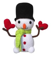 Paşa Kardan Adam Amigurumi Organik Oyuncak