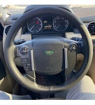 DİKİŞLİ DERİ DİREKSİYON KILIFI SİYAH DERİ SİYAH DİKİŞLİ LAND ROVER İÇİN