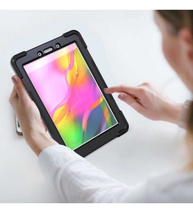 Galaxy Tab S6 Lite P610 Kılıf  Defender Zırhlı Tam koruma Silikon  (Siyah)