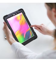 Galaxy Tab S6 Lite P610 Kılıf  Defender Zırhlı Tam koruma Silikon  (Siyah)