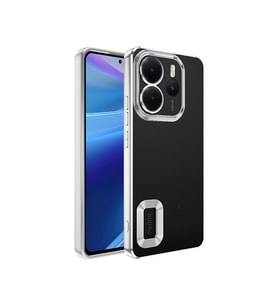 Xiaomi Redmi Note 14 4G Uyumlu Kılıf Kamera Korumalı Logo Gösteren Zore Omega Kapak