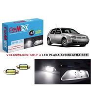 Volkswagen Golf 4 LED Plaka Aydınlatma Ampul Seti FEMEX Parlak Beyaz