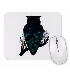 Owl Night Baykuş Mouse Pad