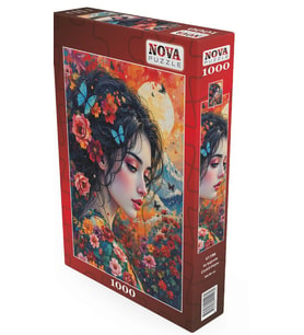Nova Puzzle 1000 Parça Ay Işığında Çiçekli Düşler Puzzle - 41196