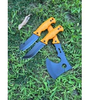 Plastik Saplı Kamp, Piknik Bıçağı 9001 – Plastik Saplı Kamp, Piknik Bıçağı 9004 – Plastik Saplı Karbon Çelik Kamp, Piknik Baltası (Sarı)