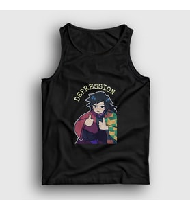 Presmono Unisex Siyah Depression Giyu Tomioka Anime Demon Slayer Kimetsu No Yaiba Atlet 298227tt