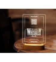 BK Gift Restoran & Cafe & Barlara Özel Led Lamba QR Kod Menü, Işıklı QR Menü, QR Kodlu Masa Dekoru, Işıklı Pleksi Biblo-15