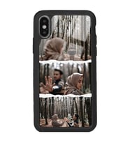 iPhone Xs Max Uyumlu 3lü Kolaj Fotoğraf Tasarımlı Glossy Telefon Kılıfı