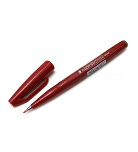 Pentel Brush Sign Pen RED 