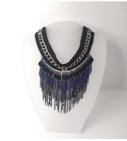 Kadın Kolye Gerdanlık Choker Bohem Kolyeler El Yapımı Uzun Püskül Boncuklar 13901