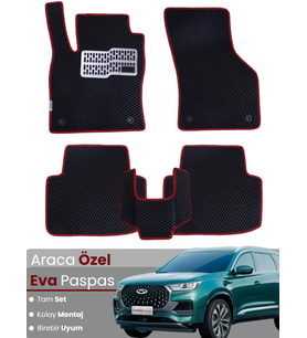CHERY TİGGO8 AVANTGARDE (2024-2025) Uyumlu EVA Paspas Tam Set–Araca Özel,Su Geçirmez,Kolay Montaj