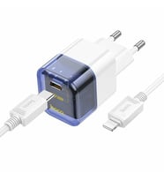 HOCO C131A Platinum PD30W+QC3.0 Girişli Hızlı Şarj Başlığı Ve Type-C To iPho - HEP-3168-364