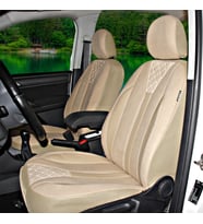 Fiat Doblo Panaroma 2012+ Uyumlu Krem Ticari Tay Tüyü Koltuk Kılıfı