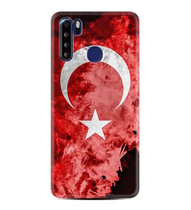 Reeder P13 Blue Max Kılıf Desenli Silikon Şanlı Türk Bayrağı