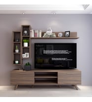 Moonlife İstanbul Dolaplı Tv Ünitesi 2 Ceviz