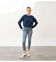 Nors Baldur Crop Sweatshirt Lacivert