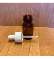 20 Ml Plastik Damlalıklı Amber Cam Şişe , 20Cc Kahverengi Cam Şişe Damlalıklı x 6 Adet