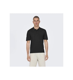 ONSWYLER REG 14 SS POLO KNIT NOOS Black