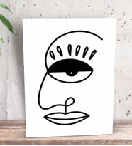 BK Gift Picasso Style Tasarımlı Dekoratif Mini Kanvas Tablo 15x20cm-4