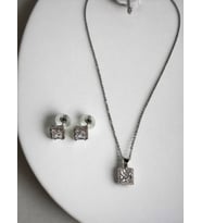 Kaith Kolye Küpe Set (Gümüş)