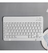 Pazariz Klavye Mouse Seti Klavye Mouse Set Mini Kablosuz 2.4G Wirelless Multimedya Beyaz