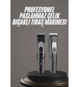 Pro Şarjlı Saç Sakal Tıraş Makinesi Ense Kesme Makinesi Lazer Öncesi Kısaltma