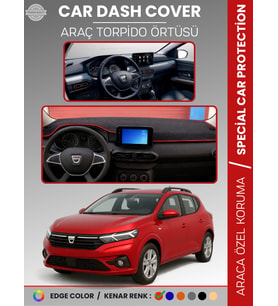 DACIA SANDERO (2021+) EKRANLI MODEL Torpido Örtüsü Torpido Koruma Çatlamayı Engeller Tam Uyum
