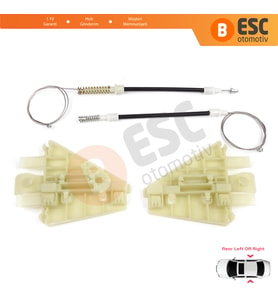 Alfa Romeo 159 939 2005-2011 4/5 Kapı İçin Elektrikli Arka Sağ veya Sol Kapı Cam Kriko Tamir Seti