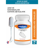 Sağdıç Saraciye Spor Beyaz Yoğun Beyaz Spor Deri Ayakkabı Boyası 75 Ml 1 Çift Bağcık SGDCPS56