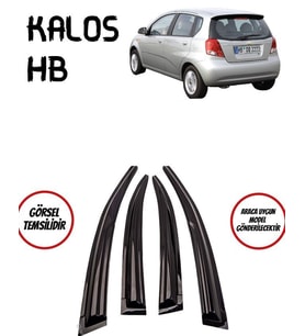 Chevrolet Kalos Hb Cam Rüzgarlığı 4lü Parlak Siyah